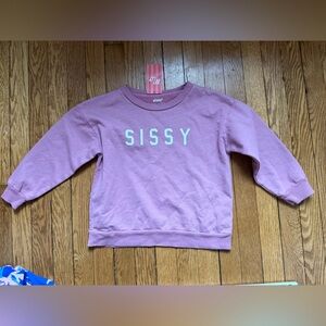 Ford and Wyatt “Sissy” Pink Crewneck Sweatshirt - Size 6 - NWT
